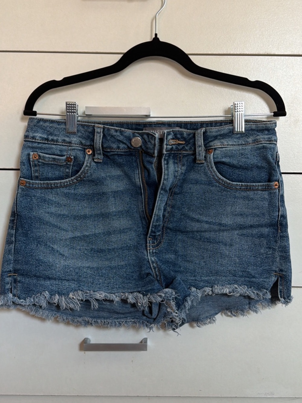 Just USA Medium Blue Distressed Denim Shorts